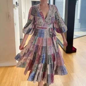 Zimmermann Zodiac Card Dress Size 1 / 10 AU / 6 US Midi Wrap - Picture 1 of 8