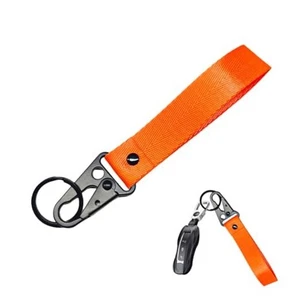 Portachiavi Auto, Tessuto Metallo Pratico Multifunzione Moto Arancione - Foto 1 di 7