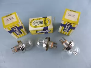 Lot de 3 ampoules code phare HEJALUX 6 volts 45/40 W P 45 T oldtimer voiture - Bild 1 von 1