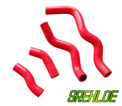 RED Radiator Coolant Silicone Hose For Kawasaki KLX250 1993-2010 KLX250S 2006-14 - Image 1 of 3