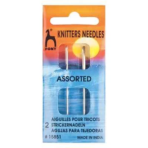 Knitters Hand Sewing Needles y Pony Gold Eye, Tapestry Embroidery Darners - Picture 1 of 1