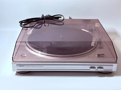 Belt-Drive Turntable Denon DP-29F Analog Record Player Phonoequalizer Silver JPN - Image 1 of 4