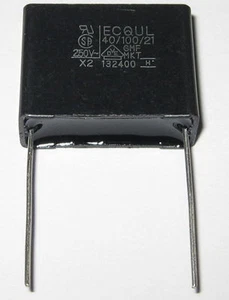Panasonic 0.68 uF Capacitor - 275 VAC - Radial Metalized Polyester Cap - .68uF - Picture 1 of 7