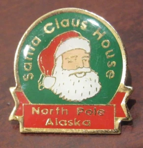 Vintage Santa Claus House North Pole, Alaska Hat Pin - AK - Picture 1 of 1