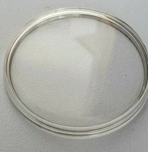 NOS Vintage Omega watch crystal PZ 5291 with SS tension ring Genuine 100% - Picture 1 of 5
