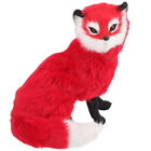 Red Fake Fur Simulation Fox Soft Scrump Plush