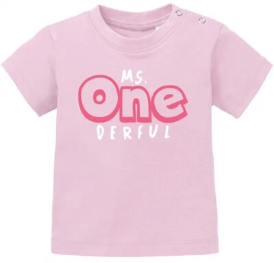 MOONWORKS Kurzarm Baby-Body mit Aufdruck erster Geburtstag eins 1 Jahr Zahl Bio-Baumwolle