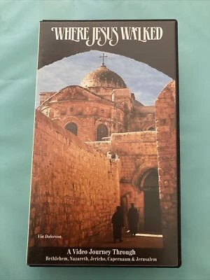 Where Jesus Walked VHS Christian Videotape 1988  Questar Travel Network  60 Mins - Imagen 1 de 4