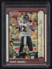 1999 Bowman Chrome Tony Banks #19 Gold Refractor /25 Ravens