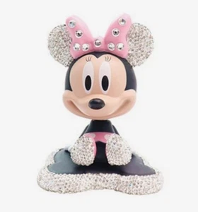Rhinestone Minnie Mouse Bubble Head Figurine - Collectible - Picture 1 of 5