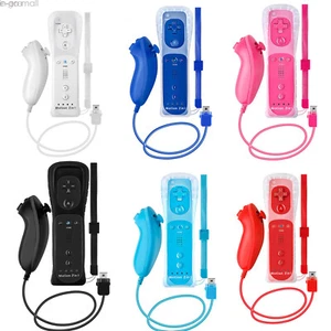 2PCS Built-in Motion Plus Wii Remote and Nunchuck for Wii Wii U Video Games - Picture 1 of 54