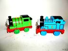 2 Mattel 2011 Guliane Thomas Limited W2191 & W2192 Train Toys Blue Green #1 #6