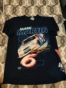 Vintage Tultex Nascar Mark Martin 6 Shooter All Over Racing T-Shirt Size XL - Picture 1 of 7