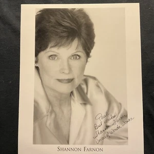Shannon Farnon Signed B&W Photograph Inscribed To Paul Voice Of Wonder Woman - Picture 1 of 3