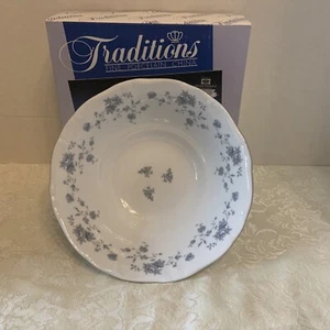 Johann Haviland Fine China Blue Garland 8 1/2" Serving Bowl New In Box