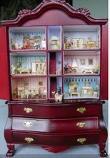 Basteln 5 zimmermöbel kit 5 Roomfurnitures 1/144 KIT popullär dollhouse