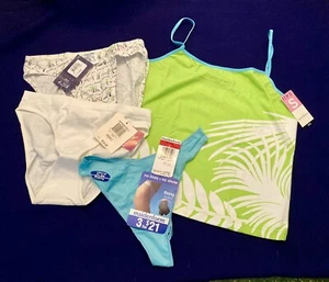 Bikini perizoma HUE lime taglia S + 3 mutandine Alfani Maidenform Charter Club S - Foto 1 di 8