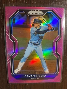 Cavan Biggio - Pink Prizm Insert - 2021 Panini Prizm BLUE JAYS - Picture 1 of 2