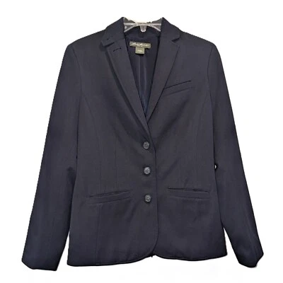 Eddie Bauer Dark Blue Blazer Jacket Women's Size 8 - Image 1 of 4