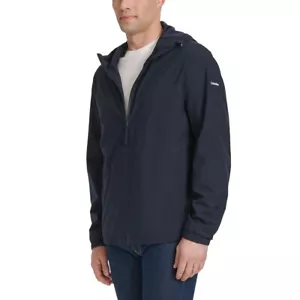 Calvin Klein Men’s Lightweight Windbreakers Hooded Jacket Navy, Size M/L (New) - Picture 1 of 23