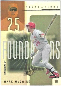 2001 SPx Foundations #F1 Mark McGwire! *PWE* - Picture 1 of 2
