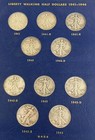 20 Pce Us 90% Silver circ Walker 50c set 1941-47d used album L18536