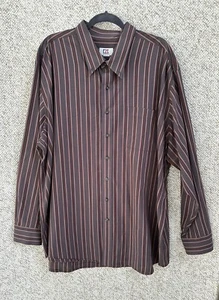 Cutter & Buck Dress Shirt Mens 3XB Dark Multicolored striped - Picture 1 of 12