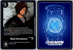 DIGIMON TCG PRE-RELEASE - MAKI HIMEKAWA - BT9-090 R - NM - Picture 1 of 1
