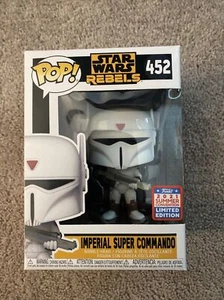IN HAND FUNKO STAR WARS REBELS IMPERIAL SUPER COMMANDO 452 FUNKON SDCC EXCLUSIVE - Picture 1 of 6