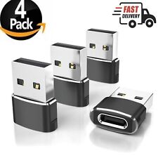 4 PACK USB C 3.1 Type C Female to USB 3.0 Type A Male Port Converter Adapter BLK