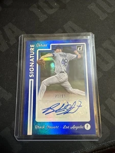 Tarjeta de béisbol 2017 SP/99 Brock Stewart autógrafo serie Donruss Signature - Imagen 1 de 2