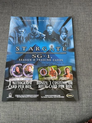 Stargate SG1 - Season 8 - Rittenhouse - Original  A4 Flyer / Sell Sheet /Poster - Image 1 of 2