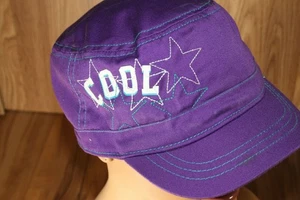 ! COOL Cap Women’s PURPLE Hat Bling 1989 Private Pocket Adjustable VTG EUC - Picture 1 of 11