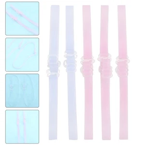  6 Paar/Pack Silikon unsichtbare Träger Damen BHs und Schulter Ersatz - Bild 1 von 12