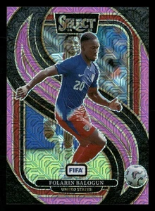 2024-25 Panini Select FIFA - Folarin Balogun Pink Mojo /299 United States #196 - Picture 1 of 2