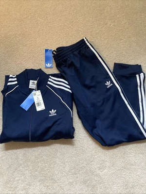 Adidas Adicolor Classics SST Men’s Track Suit Jacket Pant Large Blue Superstar - Image 1 of 4
