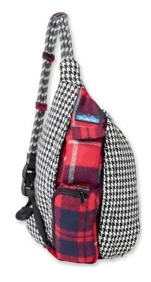 KAVU Sling Bag Houndstooth Plaid  Crossbody NWT RETAILS $60.00 - Image 1 of 4