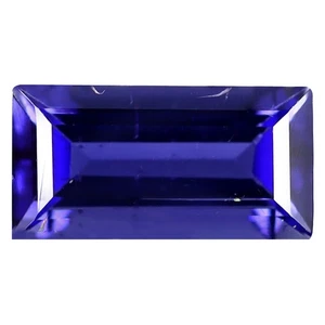 0.81 ct Octagon(8.03 x 4.12 mm) Natural Vivid Blue Iolite Stone - Picture 1 of 2