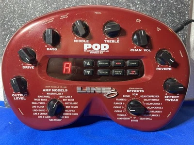 Line 6 POD 2.0 Multi-Effects Guitar Effect Pedal with power supply  - Image 1 of 4
