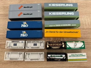 16 H0 1:87 Roco/Märklin und unbekannt Container/Pritschen guter Zustand ohne OVP - Bild 1 von 3