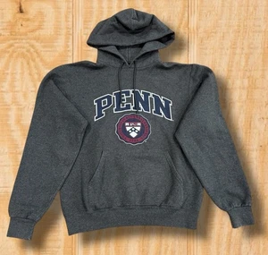 VINTAGE UNIVERSITY OF PENNSYLVANIA PENN STATE MENS SMALL GRAY HOODIE SWEAT SHIRT - Picture 1 of 12