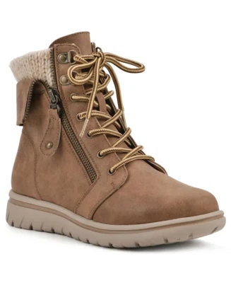 Туристические ботинки Cliffs by White Mountain женские размер 8,5 сердечные на шнуровке желтовато-коричневые 85 долл. США - Изображение 1 из 4