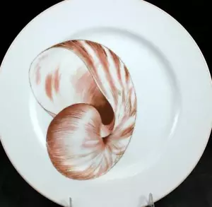 Plato de cena Fitz and Floyd cáscara diseño Nautilus - Imagen 1 de 3