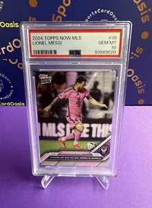 2024 MLS Topps Now Lionel Messi TWO-GOAL SHOWING Miami CF #38 PSA10 - Picture 1 of 3