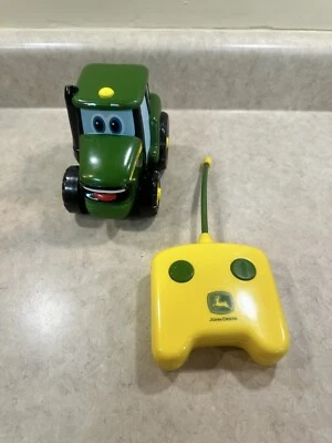 Remote Control Tractor JOHNNY John Deere Toddler Boy Girl Toy Gift Farm RC - Image 1 of 4