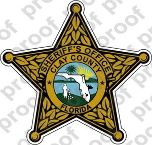 STICKER CIVIL SHERIFF CLAY COUNTY - Bild 1 von 1
