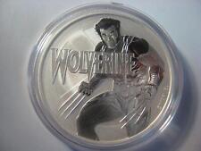 2021 - WOLVERINE - MARVEL COMICS SILVER 1 oz coin .999 BU TUVALU $1 ONLY 50,000