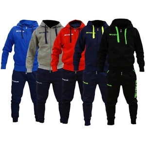 Tuta cotone felpato Givova King uomo donna cappuccio sport calcio fitness - Foto 1 di 6