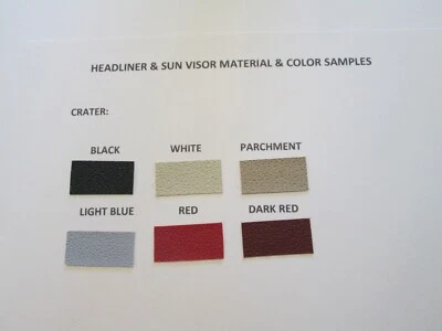 Novos pára-sol para 1967-1968 Mercury Cougar 2 portas padrão cratera capota rígida - Imagem 1 de 2