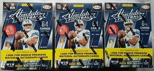 3x Panini Absolute Football Blaster 2017 Box NFL Trading Cards - Picture 1 of 1